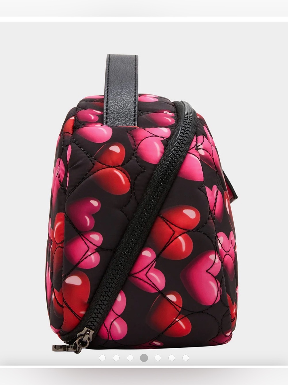 Betsey Johnson Loaf Cosmetic Case. Black/Multi. - Picture 6 of 17